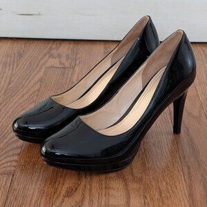 Cole Haan Patent Leather Platform Pumps, Size 10B